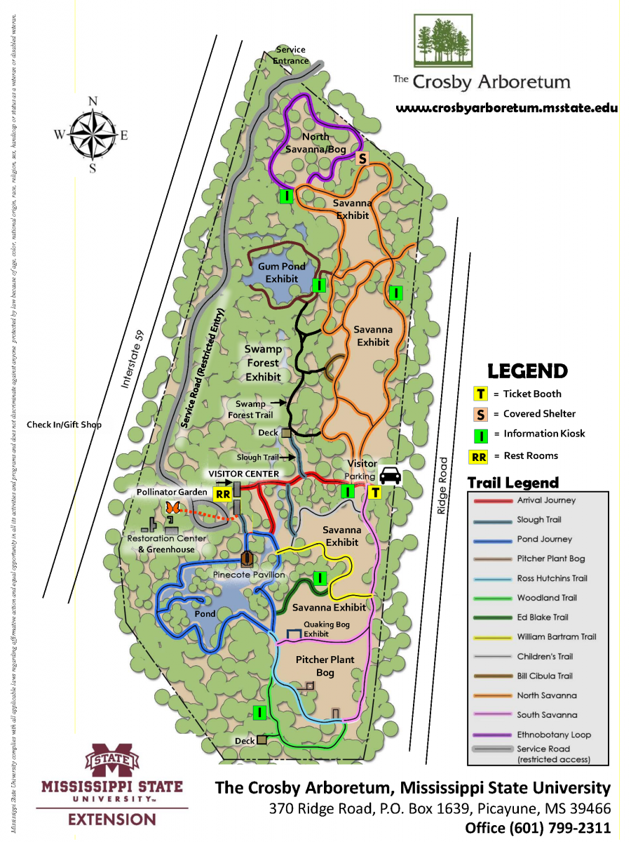 Arboretum Map